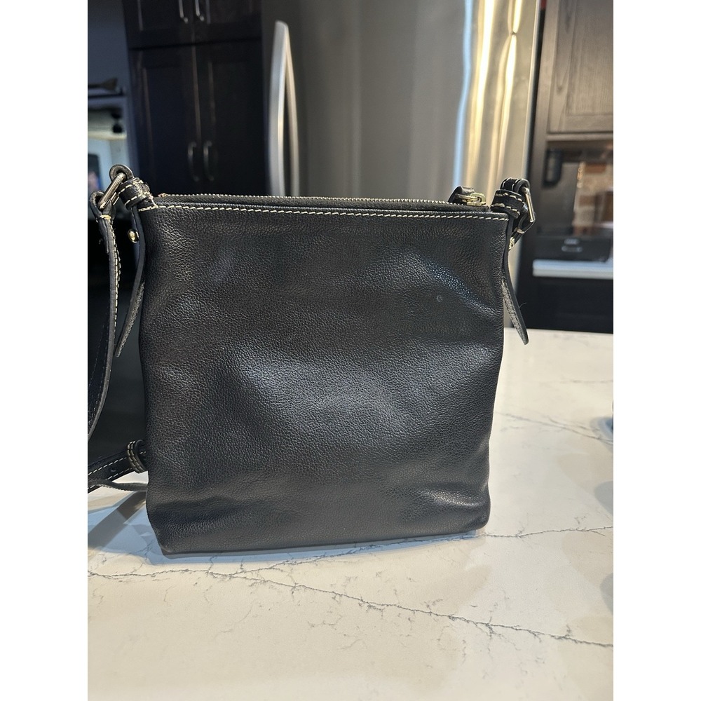 Vintage Dooney & Bourke Saffiano Letter Carrier Black - Picture 7 of 7